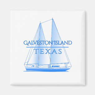 Íman Galveston Island costal, marinheiro náutico