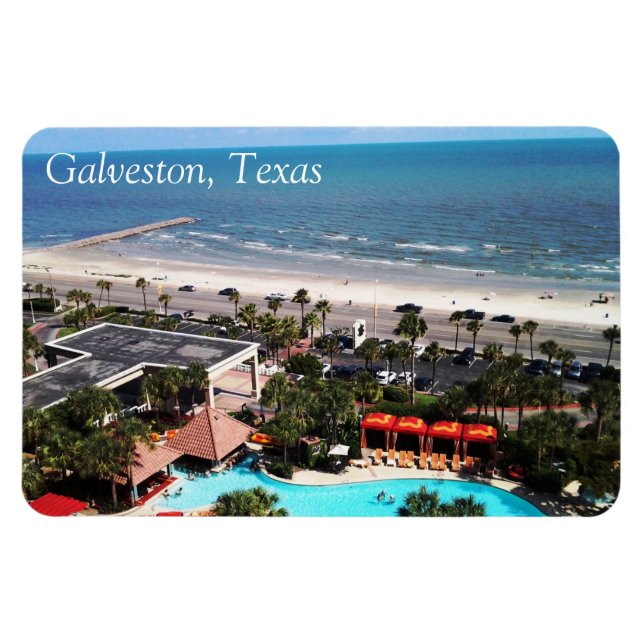 Íman Galveston, Texas Magnet (Horizontal)