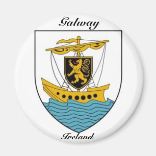 Íman Galway Ireland antigo navio casaco de armas Magnet