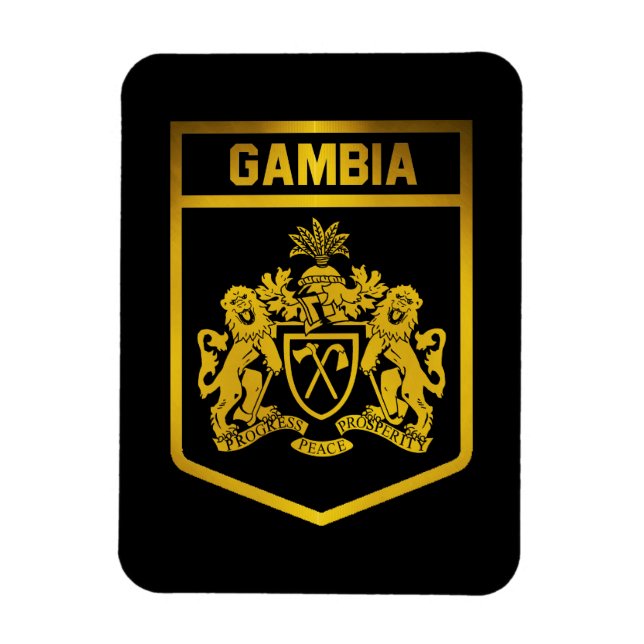Íman Gambia Emblem (Vertical)