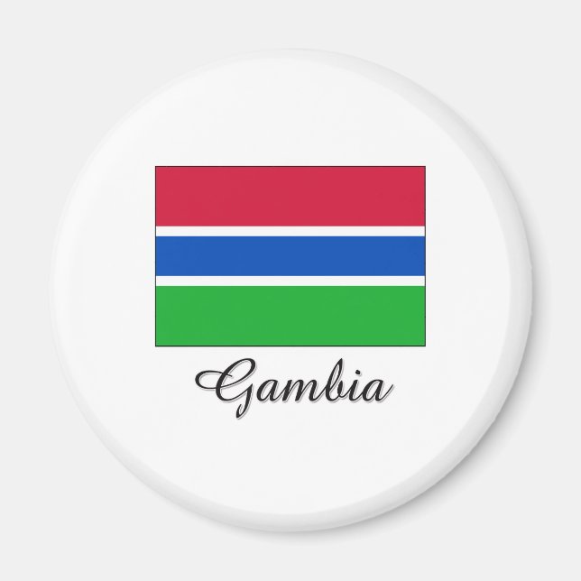 Íman Gâmbia Flag Design (Frente)