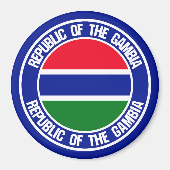 Íman Gambia Round Emblem (Frente)