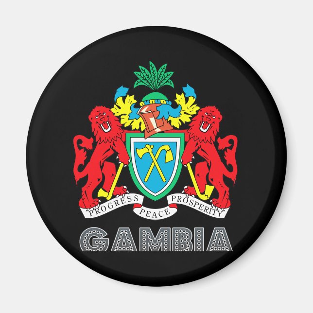 Íman Gambian Emblem (Frente)