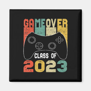 Íman Game Over Class of 2023 Videos games Vintage Gradu