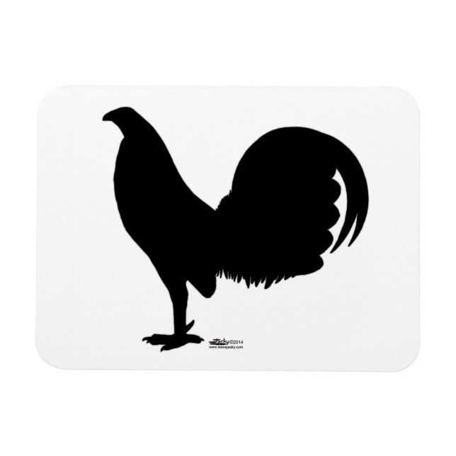 Íman Gamecock Rooster Silhouette (Horizontal)