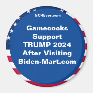 Íman Gamecocks Suportam TRUMP 2024 Após o Fridge