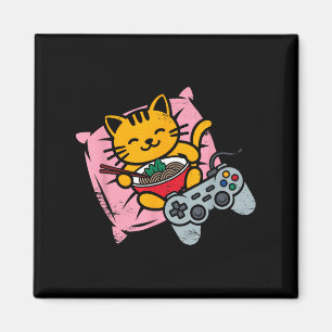Íman Gamer Cat Ramen Kawaii Jogo Mulheres Japonesas