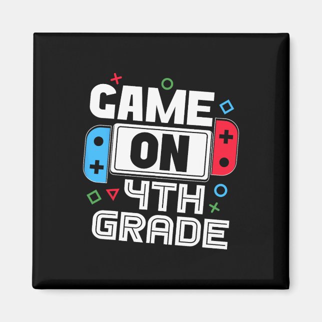 Íman Gamer Ck To School Funny Game 4th Grade Kids Boys  (Frente)