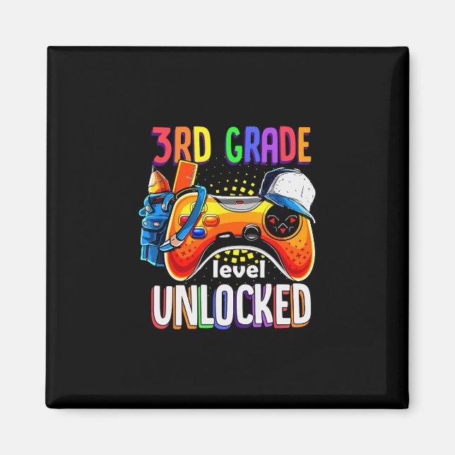 Íman Gamer Ck To School Gamepad 3rd Third Grade Level U (Frente)