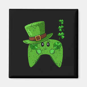 Íman Gamer de jogos com Dia de São Patrício Shamrock co