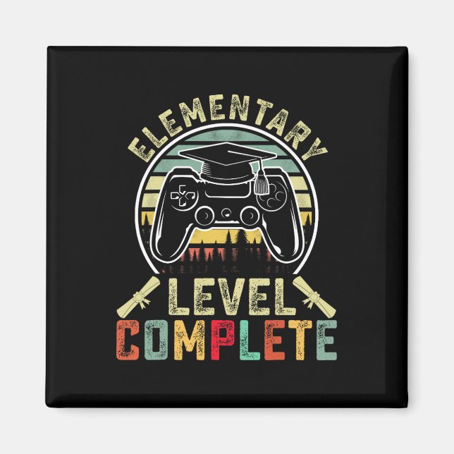 Íman Gamer de Nível Elementar Graduado Completo (Frente)