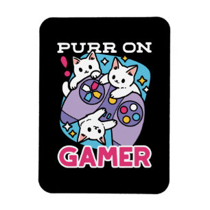 Íman Gamer Design - Purr On Gamer Joystick Art