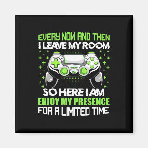 Íman Gamer Divertido De Vez Em Quando Deixo Meu Quarto 