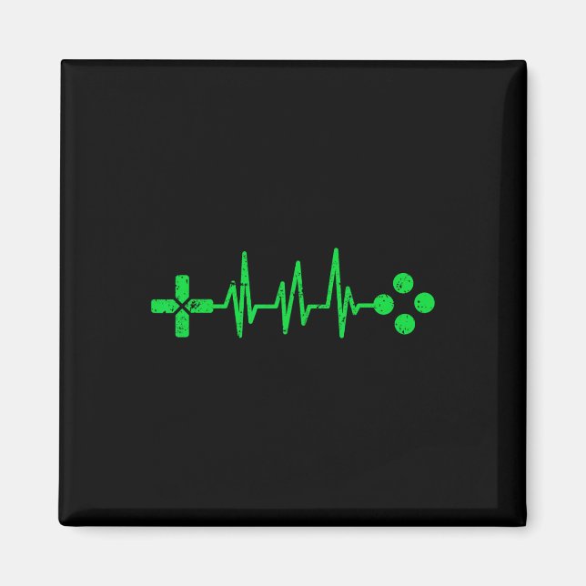 Íman Gamer Geeks Heartbeat Gaming  (Frente)