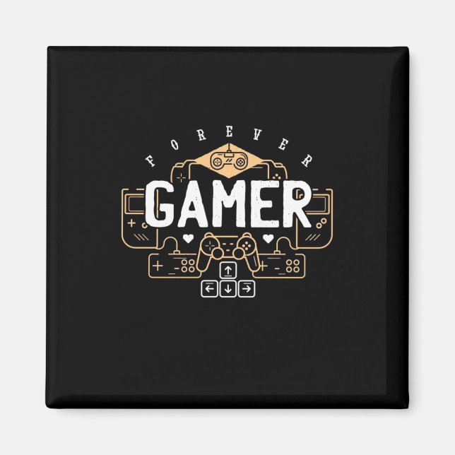 Íman Gamer Gift | Jogador para sempre (Frente)