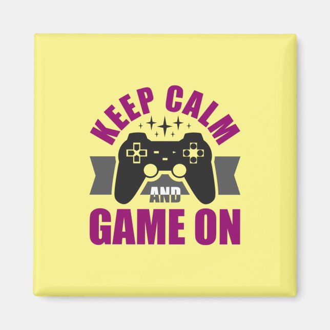 Íman Gamer Gift Mantém Jogos Calmos (Frente)