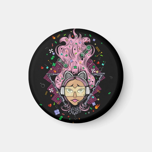 Íman Gamer Girl (Frente)