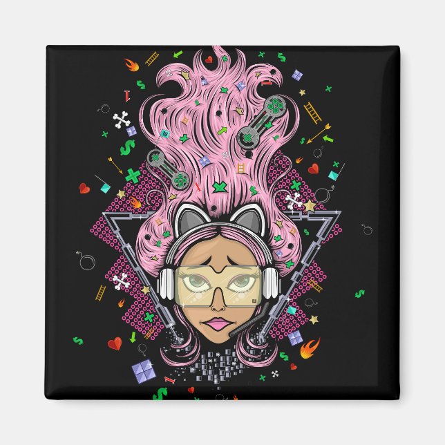 Íman Gamer Girl (Frente)