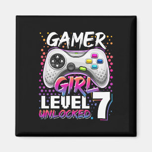 Íman Gamer Girl Nível 7 - 7 Birthda