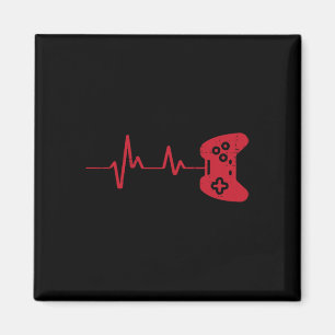 Íman Gamer Heartbeat Game Controller Gaming Boys Kids M