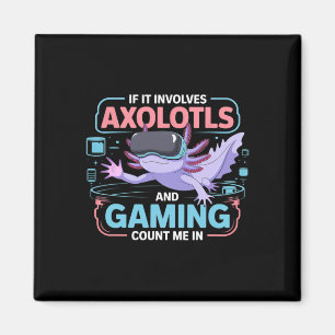 Íman Gamer Kawaii Axolotl Anime Tema Divertido Para Tod
