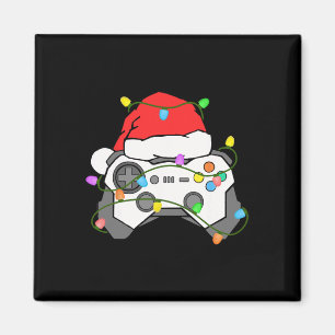 Íman Gamer Natal Jogos Gorro do Papai Noel Controle de