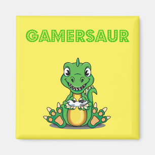 Íman Gamersaur Gamers T-Shirt/Dinossaur