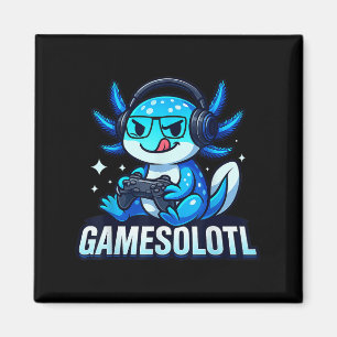 Íman Gamesolotl Axolotl Peixe Gamer Jogos Anime Vídeo G
