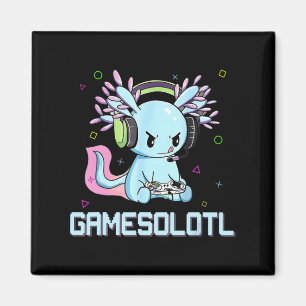 Íman Gamesolotl Galeria de Vídeo Axolotl Kawaii Anime B
