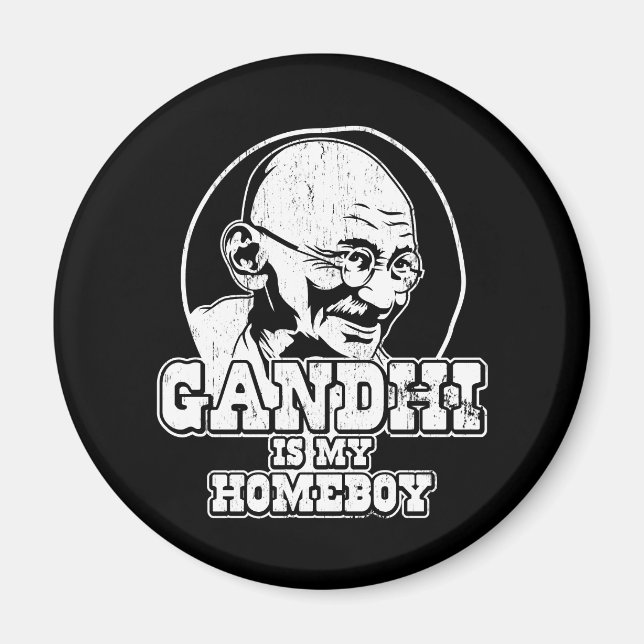 Íman Gandhi é meu Ficar em casa (Frente)