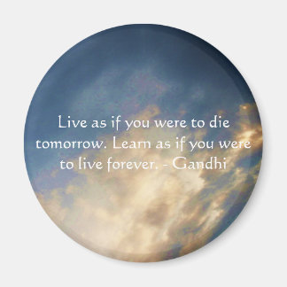 Íman Gandhi Wisdom cita nuvens de Céu Azul