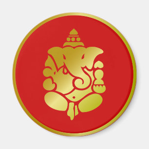 Íman Ganesha dourado