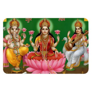 Íman Ganesha, Lakshmi, & ímã de Saraswati