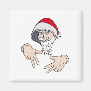 Íman Gangsta legal Hip Hop Hand Rap Santa Claus