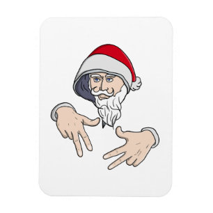 Íman Gangsta legal Hip Hop Hand Rap Santa Claus