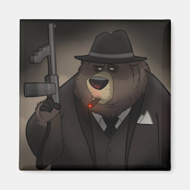 Íman Gangster Bear Magnet (Frente)