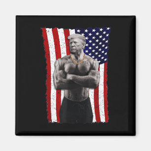 Íman Gangster Pro Donald Trump Tatuagem Republicana Ame