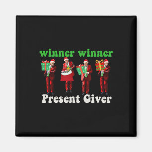 Íman Ganhador Engraçado Vencedor do Natal Giver Trump D