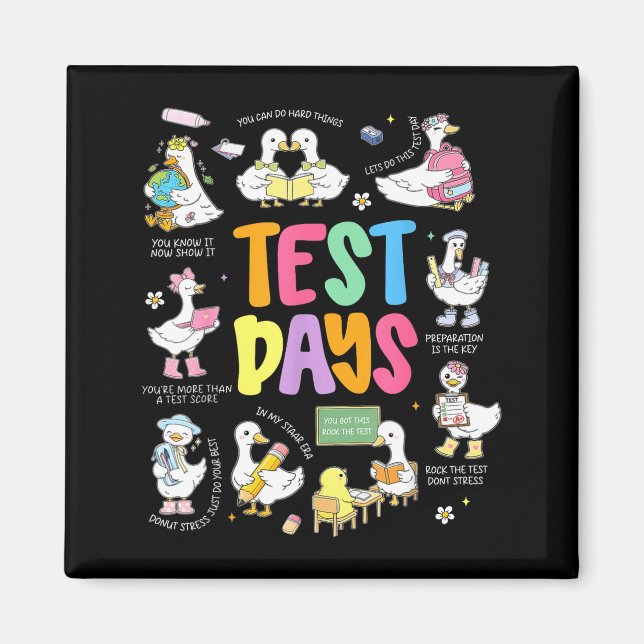 Íman Ganso do Dia de Teste Divertido Dia de Teste STAAR (Frente)
