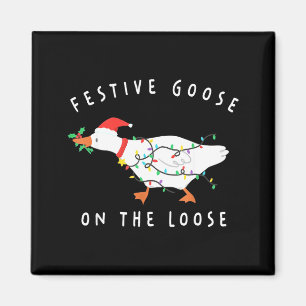 Íman Ganso Festivo à Solta Divertido Ganso Bobo Retrô