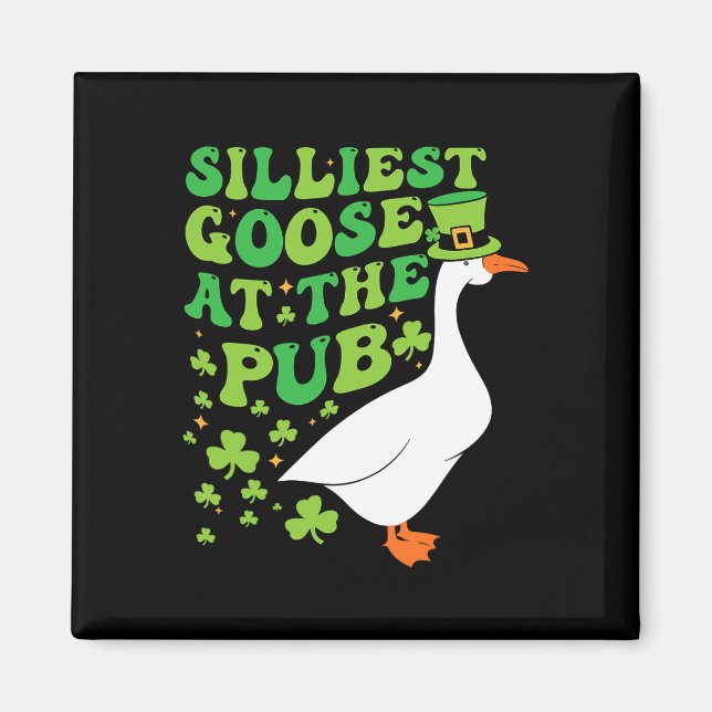 Íman Ganso Mais Bobo No Pub Funny Shamrock St Patric (Frente)