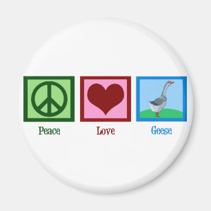Íman Gansos do amor da paz