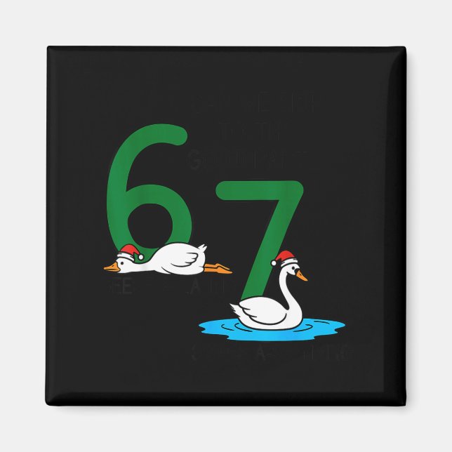 Íman Gansos Pondo Cisnes Nadando 67 Seis Gansos Sete (Frente)