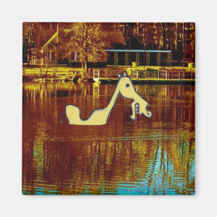 Íman Garanhão amarelo que toma um banho