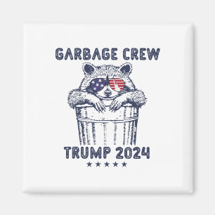 Íman Garbyge Crew Vote Trump 2024 Funny Republican Racc