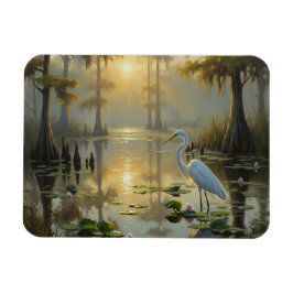 Íman Garças no Parque Nacional Everglades pela Manhã
