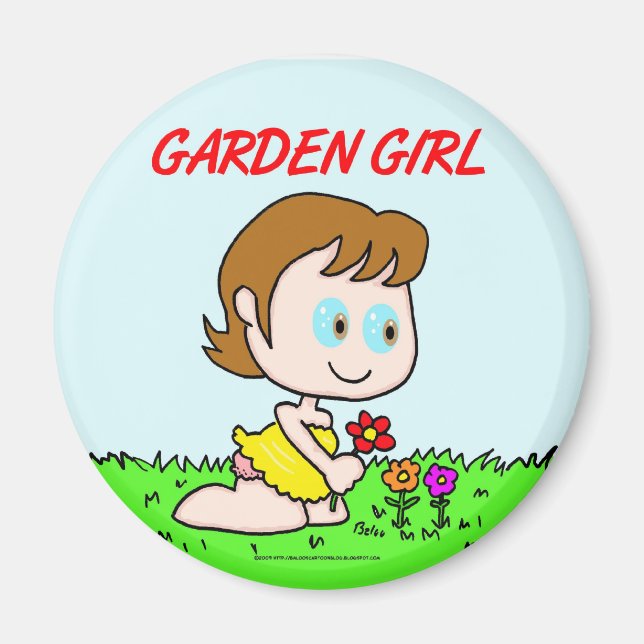 Íman Garden Girl (Frente)