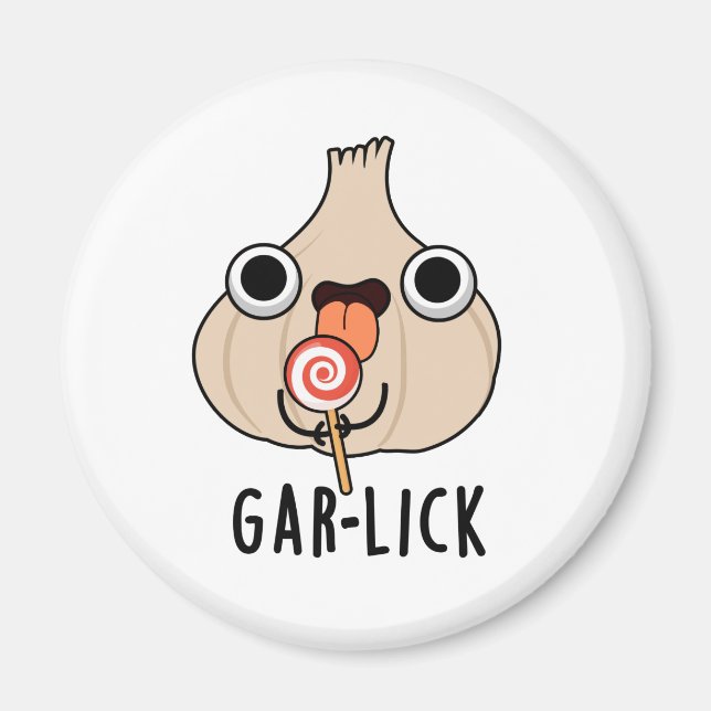 Íman Garlick Funny Garlic Herb Pun (Frente)