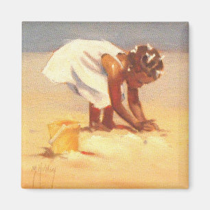 Íman Garota africana na praia