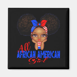 Íman garota afro americana engraçada independência 4 de